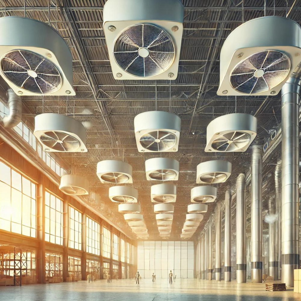 Déstratification d’air en grand volume